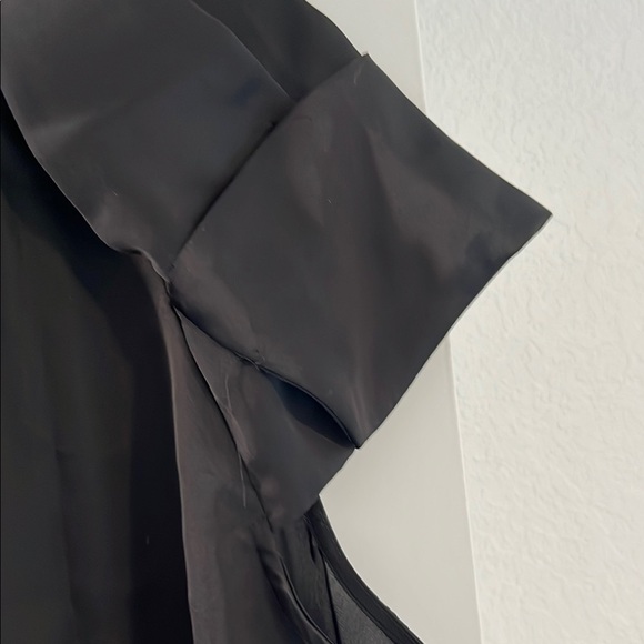 Worthington Black Short Sleeve Blouse XL - Picture 3 of 5